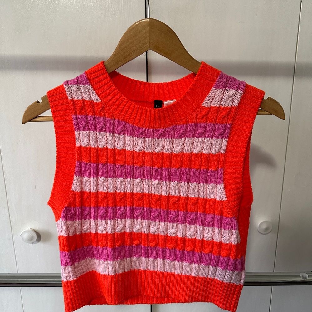 Bright colored striped sweater top H&M